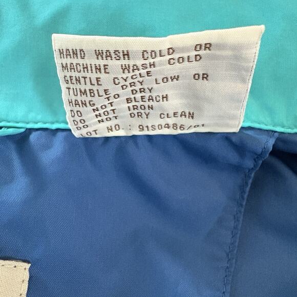 Vintage Eastern Mountain Sports Nylon Blue Rain Jacket Windbreaker Size Large - Picture 13 of 16